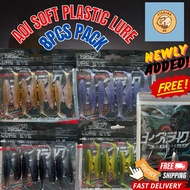 8PCS 6.5cm 2.7g AOI TPE SP Soft Plastic fishing lure bait Ikan Umpan casting haruan siakap toman