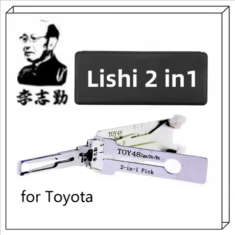 1PCS LISHI 2 IN 1 TOY48 2in1 Pick/Decoder for Lexus for Toyota Ganzua Lock Pick Key Decoder Car Lock