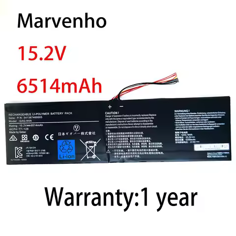 Marvenho New 15.2V 6514mah GAG-N4A Laptop Battery for Gigabyte Aero15 OLED XD 15 RP75 16 RP86 17 HDR