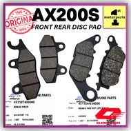 [100% ORI QJMOTOR] QJ AX200S AX200 FRONT & REAR BRAKE DISC PAD SET ORIGINAL QJ MOTOR