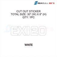 Hitachi Vehicle Body Sticker (Car Sticker) Excavator Hitachi Logo Vinyl Deco