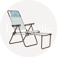 3V SRR704JND-BWH Lazy Chair With 22mm Metal Pipe + PVC Flat String