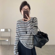 (HAVANA) Áo thun tay dài MILO Sọc Ngang ATH680