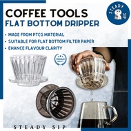 SteadySip Coffee Dripper Pour Over Filter Coffee Dripper Set Crystal Eye B75 Dripper Timemore 手冲咖啡壶