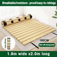 Pallet kayu Jati Belanda Tatakan Dipan Kasur Solid Kasur Lipat  Kasur Kayu Tatami Papan tempat Tidur