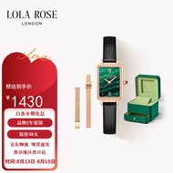 LOLA ROSE罗拉玫瑰汤唯同款经典小绿表手表女士手表七夕礼物送女友礼盒包装