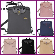 [💕 LONGCHAMP seller 🔥] 100% original longchamp official store bag L1699 backpack 70th anniversary edition embroidery folding school bag long champ bags Student backpack