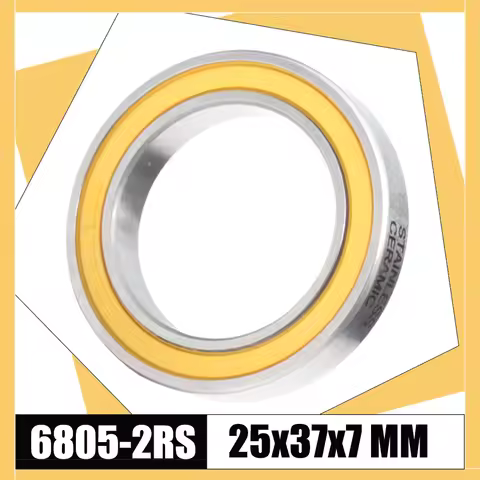 6805-2RS Stainless Bearing 25*37*7 mm ( 1 PC ) ABEC-3 6805 RS Bicycle BB Bracket Bottom 25 37 7 Cera