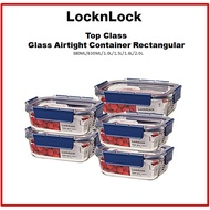 [LocknLock] Top Class  Glass Airtight Container Rectangular 380ML /630ML/1.0L/1.5L/1.6L/2.0L LBG422,LBG428,LBG445,LBG449LBG454,LBG455