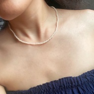 Pearl Necklace 7 / Unisex Adjustable Bead Necklace