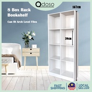 (Buatan Malaysia) ODOSO HP076 8/12 Box Book Shelf Bookcase Display Rack Deco Rack File Cabinet Book 