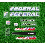 FEDERAL MONACO BICYCLE STICKER DECAL
