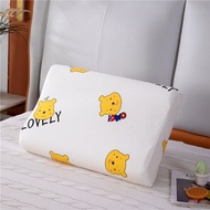 online 40x60cm/30x50cm Latex Pillow Cases Strip Plaid Soft Memory Foam Pillowcases Neck Memory Pillo