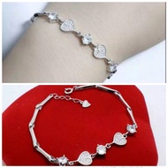925 SILVER BRACELET 925 SILVER LOVE CHAIN WOMEN'S BRACELET 925 SILVER BRACELET/ GT123/