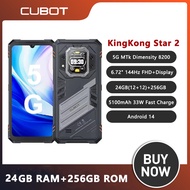 Cubot KingKong Star 2 Ultra-Slim Rugged 6.72"144Hz Display 5G Smartphone 4nm MTK D8200 24GB 256GB NF