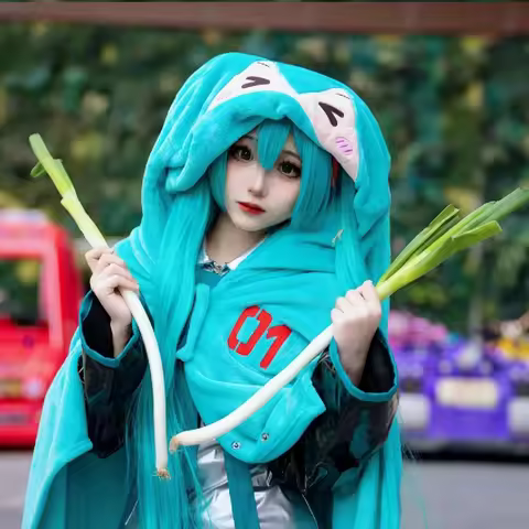 Anime Hatsune Miku Blanket Cloak Hoodie Flannel 2in1 Throw Blanket Pillow Cosplay Costume Soft Warm 