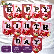 Birthday Banner Character Buntingflag/ Lotso happy birthday Buntingflag/ Birthday Banner Happy Birth