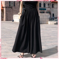 <daixiong> Women Pants Temperament Loose-fitting Mid-Rise Straight Pants