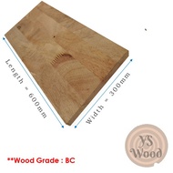 Rubber Wood Board 1ft x 2ft (300 x 600mm) (Grade BC)Rubberwood Board [Continued from the factory]