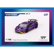 (READY STOCK) Mini GT - 746 Lamborghini Huracán STO Viola Pasifae