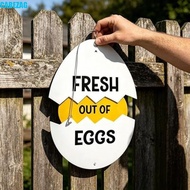 CABEZAG Farm Fresh Eggs Sign, Wooden Inventory Sign Cracked Eggshell Shape Eggs for Sale Sign, Stall