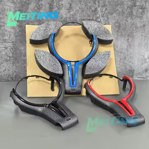 suitable for BMW M Series F80 F82 F10 F06 F12 F13 F15 F16 Personalized red and blue carbon fiber mat