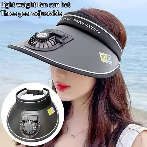 Breathable Cooling Fan Hat Sunscreen Fan Sun Visor Hat Fishing Hat Cooling Peaked Cap Hat Usb Chargi