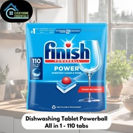FINISH Dishwashing Tablet Powerball All in 1/Fresh/Lemon