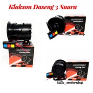 TOMBOL Round horn toa siren 3 sound daseng horn toa siren 3 buttons Horn Toa modish