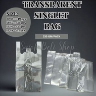 PP Transparent Singlet Bag 10*13/12*15/13*16/15*18 (250gm) (T: +-0.45mm)