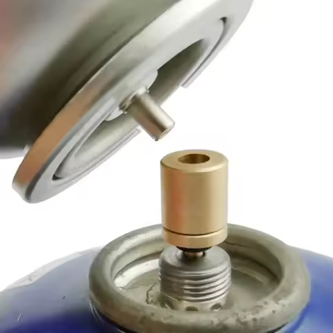 1X Gas Refill Adapter Filling Butane Canister Outdoor Camping Stove Gas Cylinder Gas Tank Burner Acc