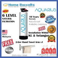 Water Filter AQUARIUS 6 Stage Sand Outdoor Water Filter Reinforced Fiber Grey Casing Water Filter AQ