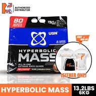 USN Hyperbolic Mass Gainer Gh 6 kg + Free Shaker/T-shirt ( halal protein, halal mass gainer, halal c