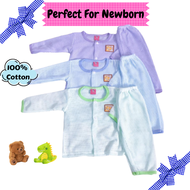 Baby Newborn Eyelet Pyjamas Baju Baby Lubang-lubang Harian Baby