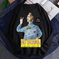 TSHIRT LENGAN PANJANG PEREMPUAN 3xl No Drama Fashion Ootd Style Baju Cotton Long Sleeves Tshirt Woma