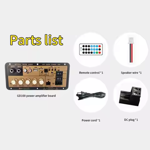A33T-GD100 Bluetooth Amplifier Board With Optical Audio Input Hifi Karaoke Amplifier Home/Car Amplif