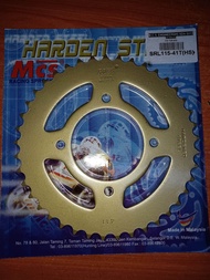 LAGENDA 115 / SRL115 FI SPROCKET REAR MCS GOLD SPROCKET 35/36/37/38/39/40/41 HARDEN STEEL