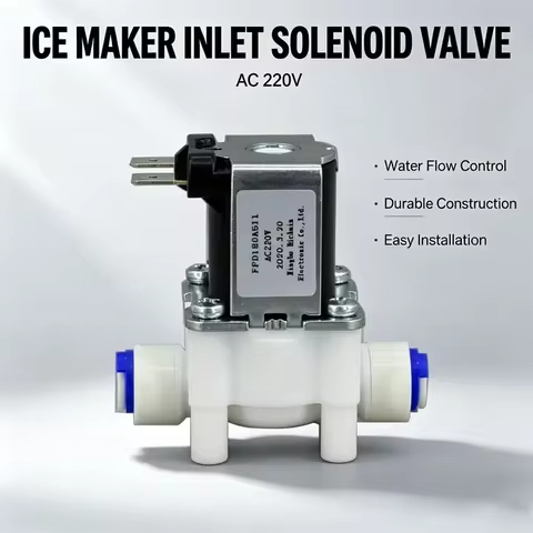 Water inlet electromagnetic valve AC220V Ice maker parts Ice maker water inlet valve Water inlet val
