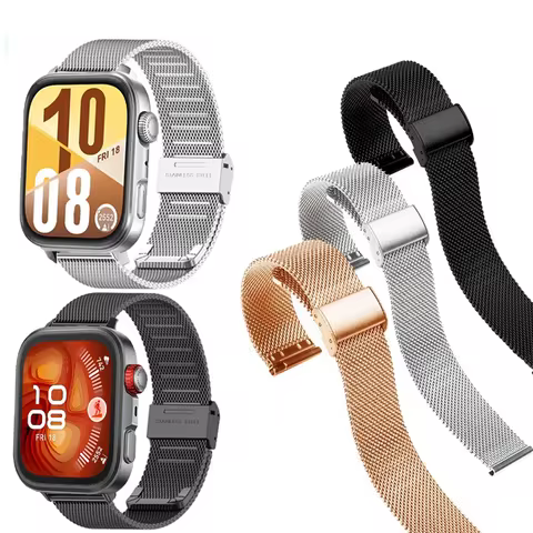 Stainless Steel Milanese Strap for Huawei Watch Fit 2 3 4 5/Fit New/ SE/ Special Edition/ Fit2 /Fit3