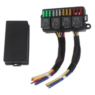 12V Fuse Relay Box 12 Way Fuses 40A Relay Rating Electrical Compatibility