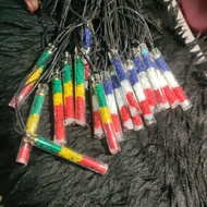 REGGAE NECKLACE GLASS TUBE(PER PIECE)