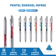 Pentel Energel Infree 0.5mm Gel Pen - Ergonomic Design, Smooth Ink Flow, Comfort Grip for Effortless