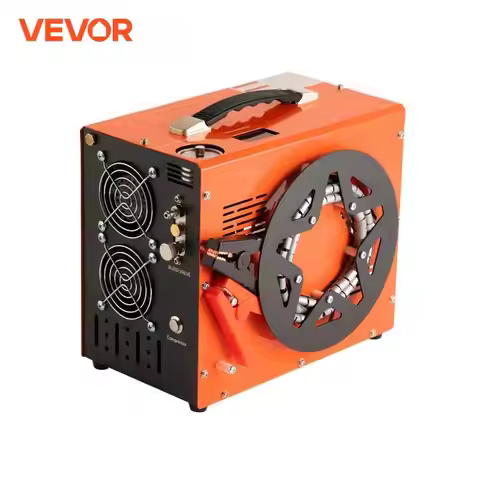 VEVOR PCP Air Compressor, 4500PSI/30Mpa Portable PCP Airgun Compressor with Built-in Power Converter