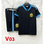 A gen ti na soccer and soccer uniforms with high quality elastic Korean sesame elastic