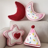 Pink Dopamine Pillow-Star Moon Living Room Decoration-Cute Sofa Pillow Bedroom Decoration