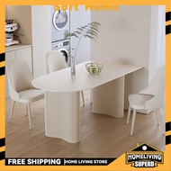 SUP Slate Semi-Circular Island Dining Table Cream Style Dining Table Chair Dining Table Marble Dinin