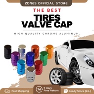 4 PC | Aluminum Alloy Tyre Valve Caps | Car Motor Basikal Wheel Tire  Rim Stem Caps | Penutup Valve Angin Tayar