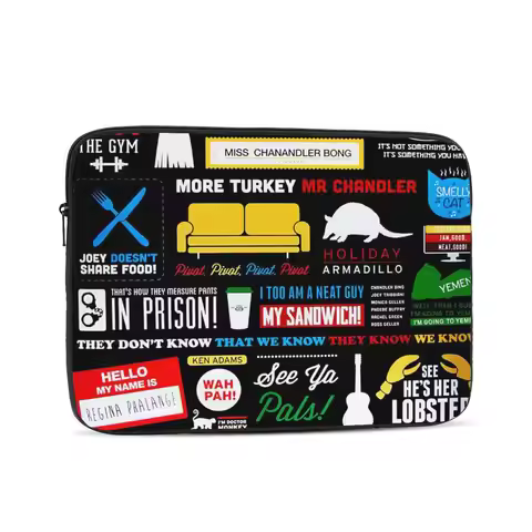 Friends Tv Show Computer ipad Laptop Cover Case Laptop Sleeve Bag Portable Cover Fundas Pouch
