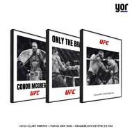 Yordecor UFC Poster Frameblock - Minimalist Aesthetic UFC Poster Wall Display