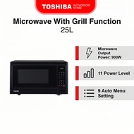 SG Stock Toshiba MM-EG25P(BK) Black Maldives Commemorative 2 in 1 Microwave Oven with Grill Function, 25L